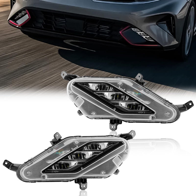 TODO مصابيح LED أمامية DRL لسيارة كيا K3 Forte 2022 2023 مصابيح ضباب قيادة مصابيح تشغيل نهارية 92201M7500 92202M7500